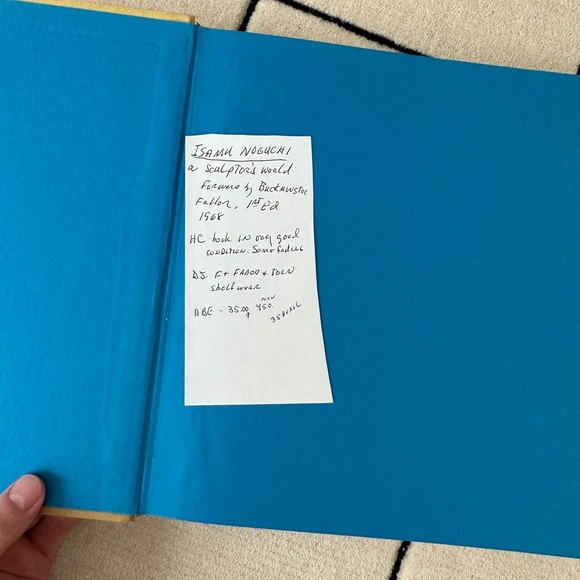 Vintage Isamu Noguchi A Sculptor's World Book , First Edition from 1968. - Picture 3 of 12